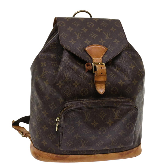 LOUIS VUITTON Monogram Montsouris GM Backpack M51135 LV Auth 62513 - Picture 1 of 16